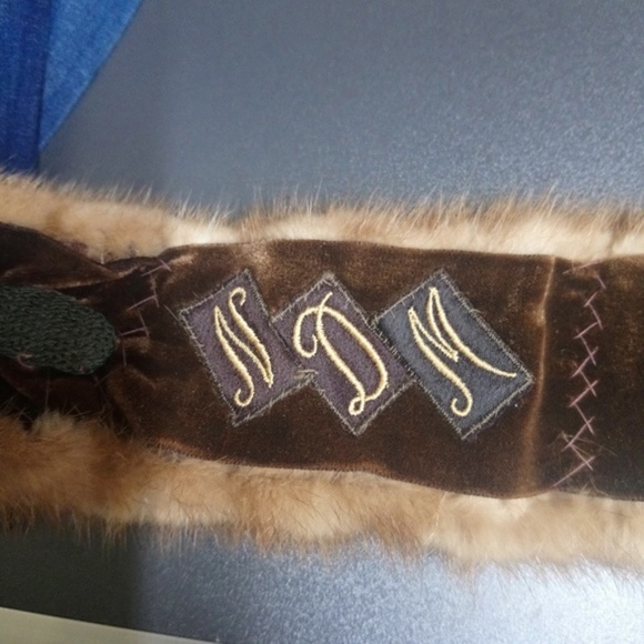 SOLD Vintage 40s Mink Wrap Stole Brown 4 Pelts EUC - Picture 8 of 8